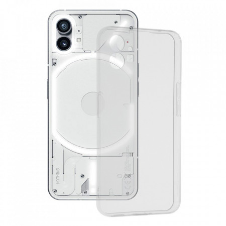 Husa Nothing Phone (1) din silicon TPU slim, Techsuit - Transparent