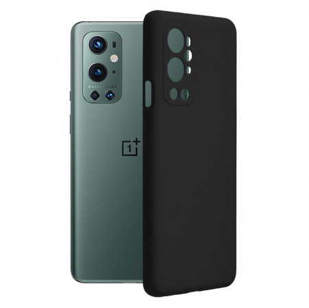 Husa Oneplus 9 Pro din silicon moale, Techsuit Soft Edge - Negru
