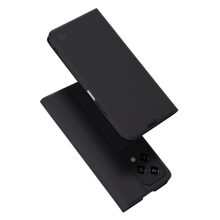 Husa pentru Honor 200 Lite, SKYDDAR INNOVATION, Magskin Book, tip Carte cu Portofel Interior, set cu sticker, Negru