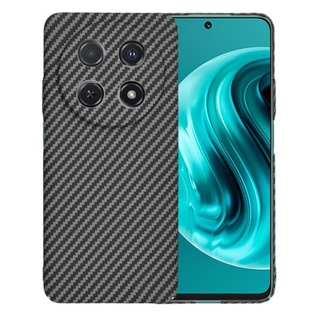 Husa pentru Huawei nova 12i / nova 13i, SKYDDAR INNOVATION, textura carbon, Carbonite FiberShell, set cu sticker, Negru,