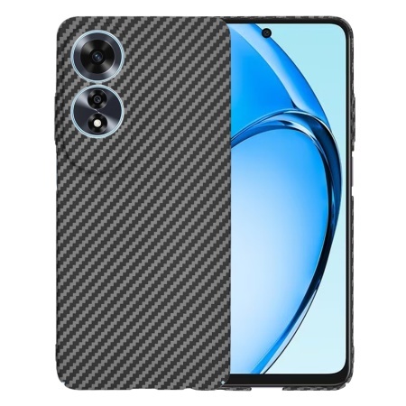 Husa pentru Oppo A60 4G, SKYDDAR INNOVATION, textura carbon, Carbonite FiberShell, set cu sticker, Negru,