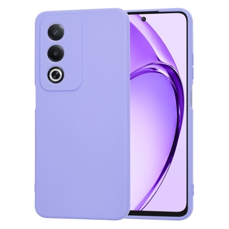 Husa pentru Oppo A80 5G, SKYDDAR INNOVATION, din Silicon Catifelat, SoftElegance, set cu sticker, Violet