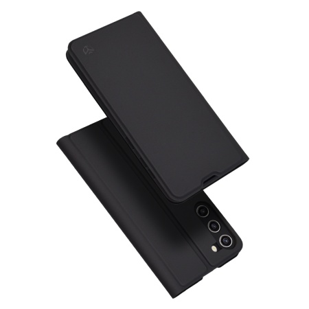 Husa pentru Samsung Galaxy S23 Plus, SKYDDAR INNOVATION, Magskin Book, tip Carte cu Portofel Interior, set cu sticker, Negru