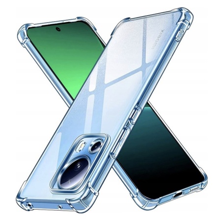 Husa pentru Xiaomi 13 Lite , SKYDDAR INNOVATION, Shockproof Clear din Silicon Slim, Transparenta, set cu sticker