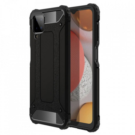 Husa Samsung Galaxy A12 / M12 din plastic dur, Techsuit Hybrid Armor - Negru