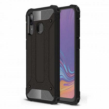 Husa Samsung Galaxy A20e din plastic dur, Techsuit Hybrid Armor - Negru