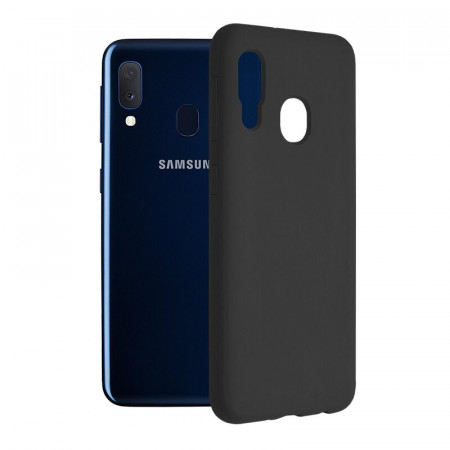 Husa Samsung Galaxy A20e din silicon moale, Techsuit Soft Edge - Negru