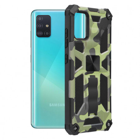 Husa Samsung Galaxy A51, Blazor Series, Techsuit - Camo Lime