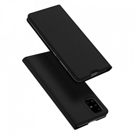 Husa Samsung Galaxy A71 tip carte, Skin Pro Dux Ducis - Negru