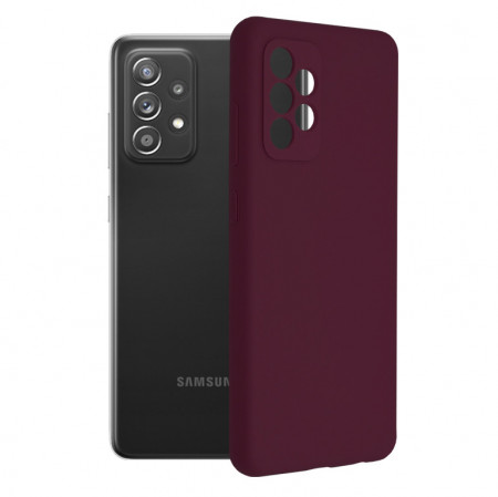 Husa Samsung Galaxy A72 5G din silicon moale, Techsuit Soft Edge - Plum Violet