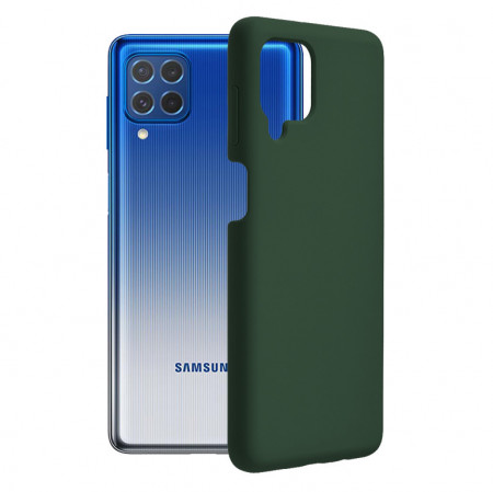 Husa Samsung Galaxy F62 / M62 din silicon moale, Techsuit Soft Edge - Dark Green