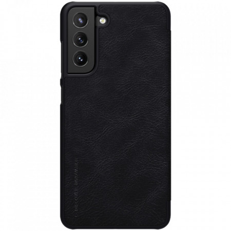 Husa Samsung Galaxy S21 FE, Qin Leather Case, Nillkin - Negru