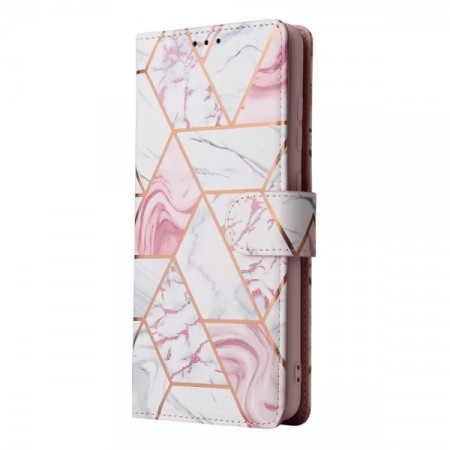 Husa Samsung Galaxy S22 tip carte cu suport card, TECH-PROTECT - Marble