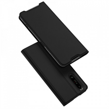 Husa Sony Xperia 1 IV tip carte, Skin Pro Dux Ducis - Negru