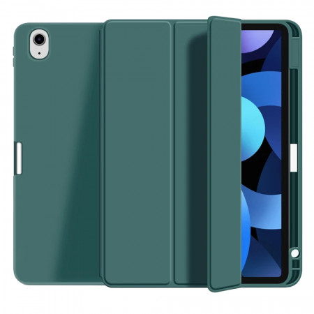 Husa tableta pentru iPad Air 4 (2020) / Air 5 (2022) cu suport 2 Unghiuri și functie Sleep/Wake, SKDR OfficeMate - Verde inchis