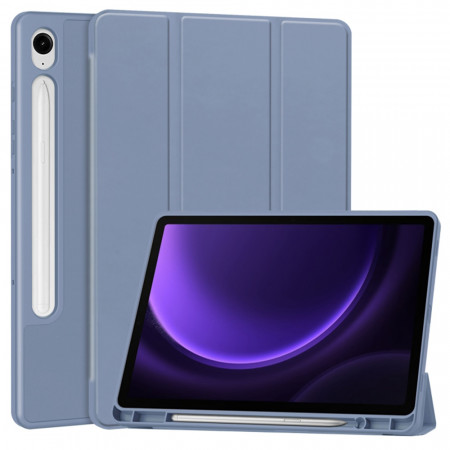 Husa tableta pentru Samsung Galaxy Tab S9 FE cu suport 2 Unghiuri și functie Sleep/Wake, SKDR OfficeMate - Mov