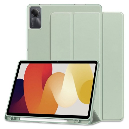 Husa tableta pentru Xiaomi Redmi Pad SE cu suport cu 2 Unghiuri și functie Sleep/Wake, SKDR OfficeMate - Verde deschis
