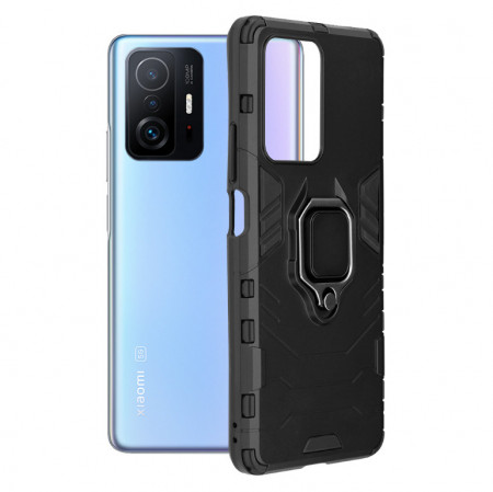 Husa Xiaomi 11T / 11T Pro, Silicone Shield, Techsuit - Negru