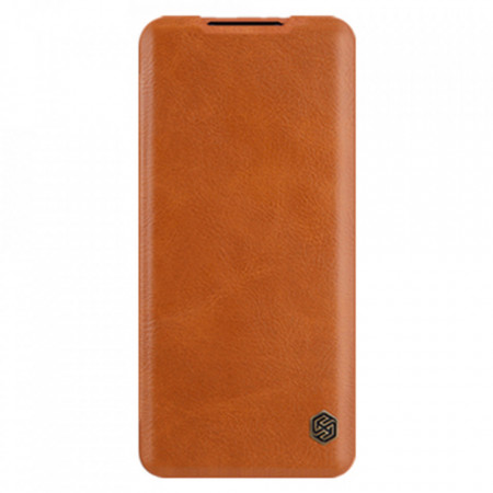 Husa Xiaomi Mi 10T Lite, Qin Leather Case, Nillkin - Brown