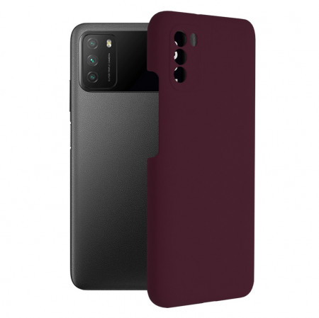 Husa Xiaomi Poco M3 din silicon moale, Techsuit Soft Edge - Plum Violet