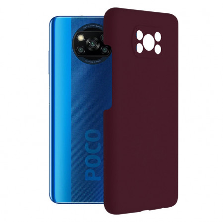 Husa Xiaomi Poco X3 / X3 NFC din silicon moale, Techsuit Soft Edge - Plum Violet