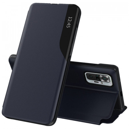 Husa Xiaomi Redmi Note 10 Pro / Note 10 Pro Max tip carte, Techsuit eFold - Dark Blue