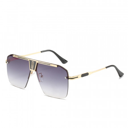 Ochelari de soare barbati, rame aluminiu, Skyddar Vistta 2576 - Auriu Gri