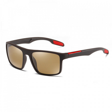 Ochelari soare barbati cu protectie UV (MM101), Techsuit - Matte Brown