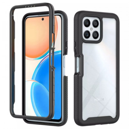 [Pachet 360°] Husa + Folie Honor X8, Techsuit Defense - Negru