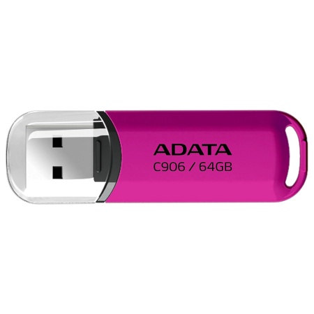 Stick USB ADATA AC906 64G, USB 2.0, Compact si Fiabil, Roz