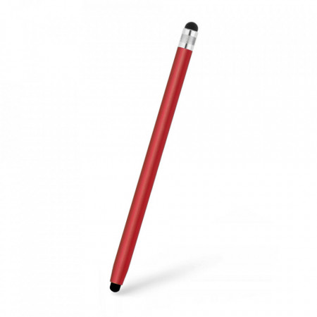 Stylus Pen pentru Android, iOS, Microsoft, aluminiu, Techsuit JC01 - Rosu