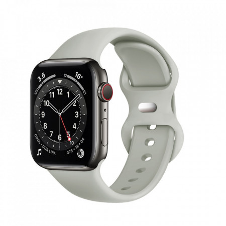 Curea smartwatch Apple Watch 1 / 2 / 3 / 4 / 5 / 6 / 7 / SE (42 mm / 44 mm / 45 mm), Techsuit W031 - Gri