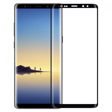 Folie de sticla Samsung Galaxy Note 8, 3D Full Glue MOCOLO - Negru