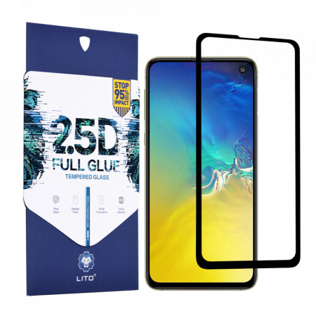 Folie de sticla Samsung Galaxy S10e, 2.5D FullGlue LITO - Negru