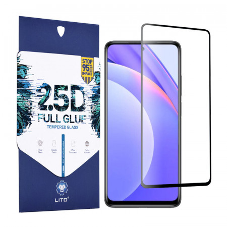 Folie de sticla Xiaomi Mi 10T Lite 5G, 2.5D FullGlue LITO - Negru