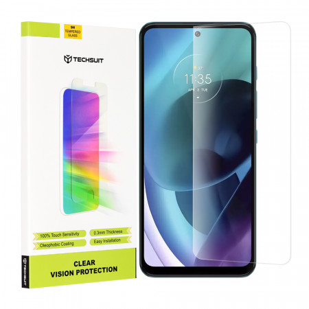 Folie Motorola Moto G72, Techsuit Clear Vision Glass - Transparent