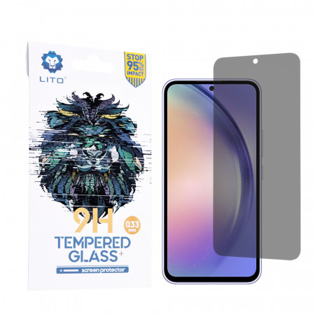 Folie Samsung Galaxy A54 din sticla securizata, LITO - Privacy