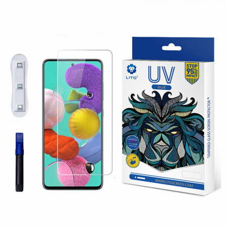 Folie sticla Samsung Galaxy S22 Plus, 3D UV cu adeziv LITO - Transparent