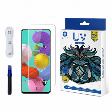 Folie sticla Samsung Galaxy S22 Plus / S23 Plus, 3D UV cu adeziv LITO - Transparent