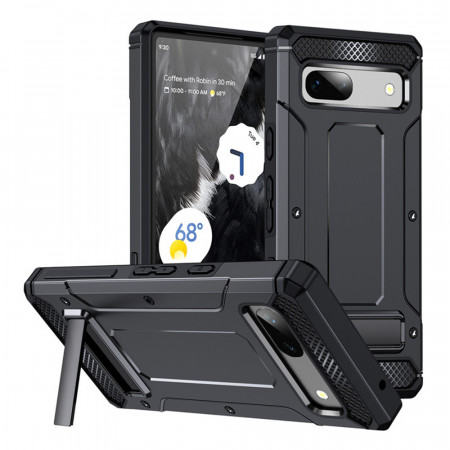 Husa antisoc Google Pixel 8 Pro cu suport birou, Techsuit Kickstand - Negru