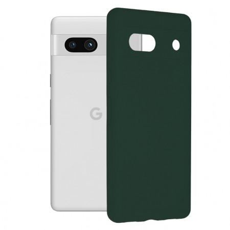 Husa Google Pixel 7a din silicon moale, Techsuit Soft Edge - Verde