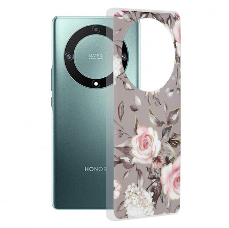 Husa Honor Magic5 Lite Marble Series, Techsuit - Bloom of Ruth Gray