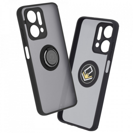 Husa Honor X7a cu inel, Techsuit Glinth - Negru