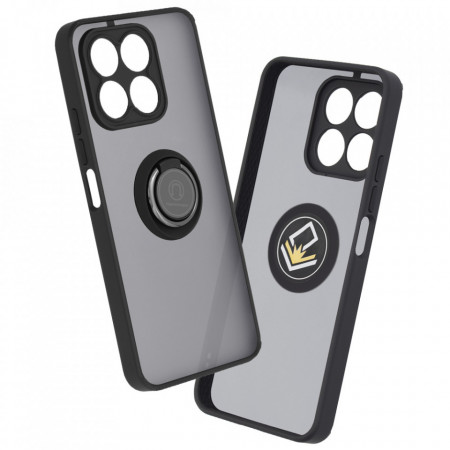 Husă Honor X8a SKYDDAR Glinth+ cu Inel Rotativ 360°, Compatibilitate Magnetică, Absorbție Șocuri, Design Subțire și Elegant - Negru