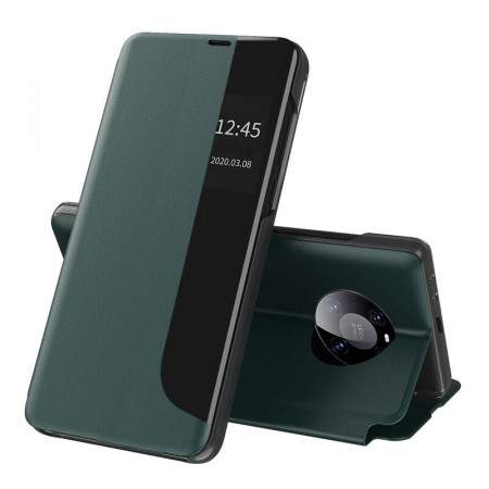 Husa Huawei Mate 40 Pro tip carte, Techsuit eFold - Dark Green