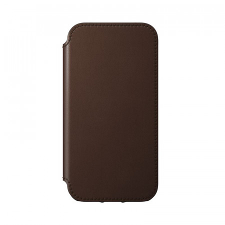 Husa iPhone 12 Pro Max din piele naturala, NOMAD Rugged Folio - Brown