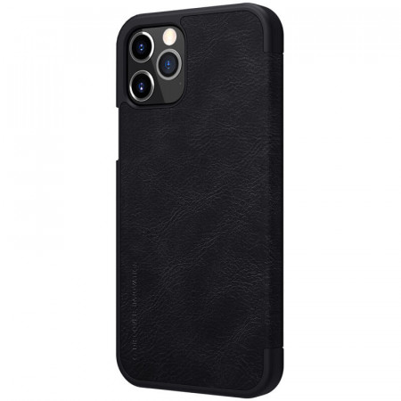 Husa iPhone 12 Pro Max, Qin Leather, Nillkin - Negru