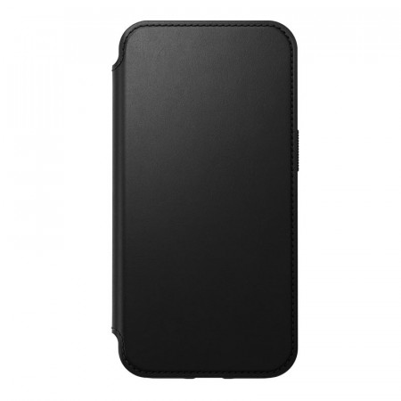Husa iPhone 13 din piele naturala, NOMAD Rugged Folio - Black