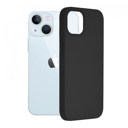Husa iPhone 13 din silicon moale, Techsuit Soft Edge - Negru