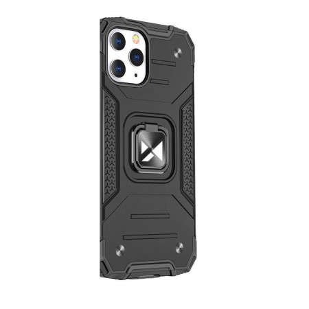 Husa iPhone 13, Functie magnetica, Wozinsky Ring Armor - Black